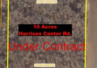 0 Harrison Center Rd, ,Land,For Sale,Harrison Center Rd,114814